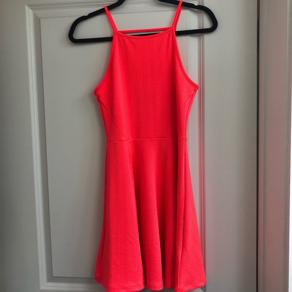 Neon pink dress